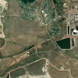 Colstrip High Resolution Satellite Map