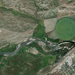 Big Timber High Resolution Satellite Map