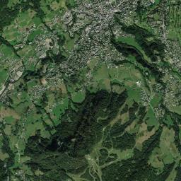 Megève High Resolution Satellite Map
