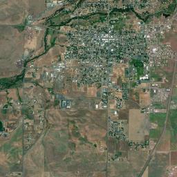 Goldendale High Resolution Satellite Map