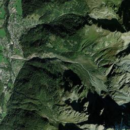 Les Contamines-Montjoie High Resolution Satellite Map