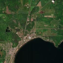 Shell Lake High Resolution Satellite Map