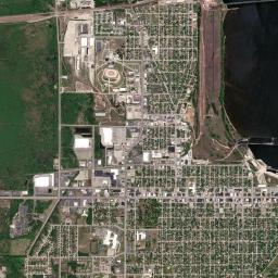 Escanaba High Resolution Satellite Map