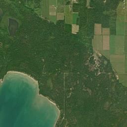 Manitoulin District High Resolution Satellite Map