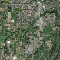Hood River High Resolution Satellite Map