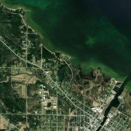 Cheboygan High Resolution Satellite Map