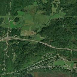 Aerial view of Autoroute 50 Roadcut