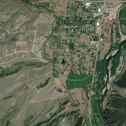 Aerial view of Yellowstone River