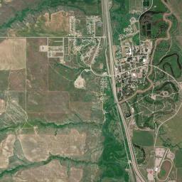 Crow Agency High Resolution Satellite Map