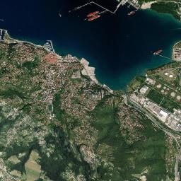 Muggia High Resolution Satellite Map