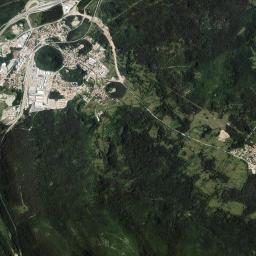 Kozina High Resolution Satellite Map