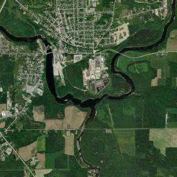 East Angus High Resolution Satellite Map