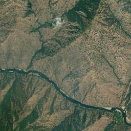 Aerial view of Salmon River (near Riggins)