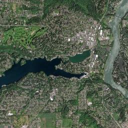 Lake Oswego High Resolution Satellite Map