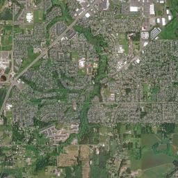 Sherwood High Resolution Satellite Map