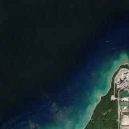 Aerial view of Fisherman's Island State Park