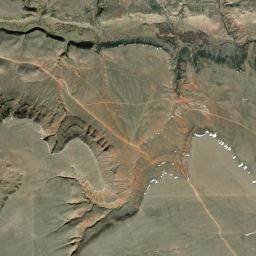 Aerial view of Pryor Mountains