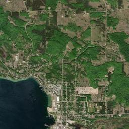 Boyne City High Resolution Satellite Map