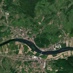 Hrvatska Kostajnica High Resolution Satellite Map