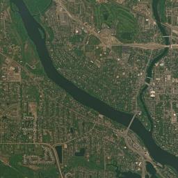 West River Road, Mississippi National River and Recreation Ar Satellite Map