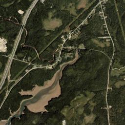 Aerial view of Lepreau Falls Provincial Park