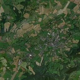 Pleaux High Resolution Satellite Map