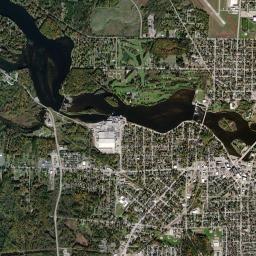 Marinette High Resolution Satellite Map