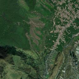 Vulcana-Pandele High Resolution Satellite Map