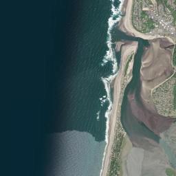 Aerial view of Siletz Bay Park - Taft Beach