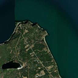 Aerial view of Whale Cove Cliffs