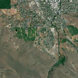 Baker City High Resolution Satellite Map