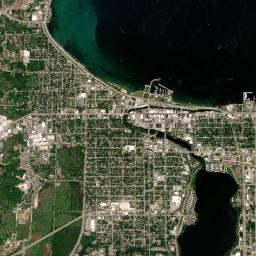 Traverse City High Resolution Satellite Map