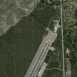 Aerial view of Bakers Hole