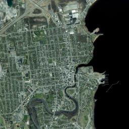 Plattsburgh High Resolution Satellite Map
