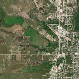 Belle Fourche High Resolution Satellite Map