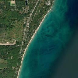 Aerial view of Harrisville State Park
