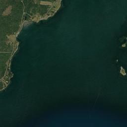 Aerial view of Deep Cove Beach