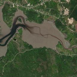 Franklin High Resolution Satellite Map