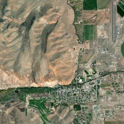 Challis High Resolution Satellite Map