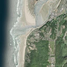 Waldport High Resolution Satellite Map