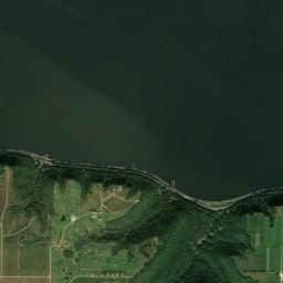 Aerial view of Lake Pepin