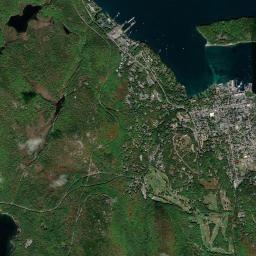 Bar Harbor High Resolution Satellite Map