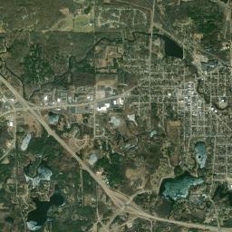 Waupaca High Resolution Satellite Map