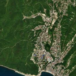 Dzhubga High Resolution Satellite Map