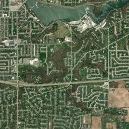 Combined Locks High Resolution Satellite Map