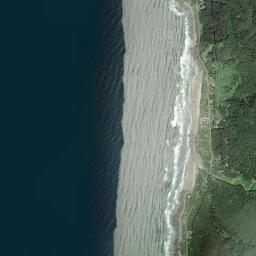 Aerial view of Stonefield Beach State Park (Tenmile Creek)