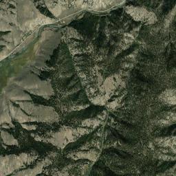 Aerial view of Salmon River (Stanley area)