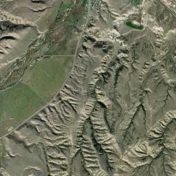 Aerial view of Meeteetse
