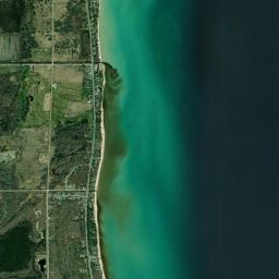 Aerial view of Singing Bridge Public Access