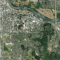 Eugene, Oregon map(satellite map)